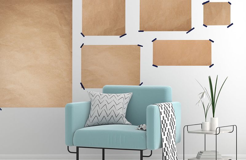 Use templates or paper cutouts for spacing guidance