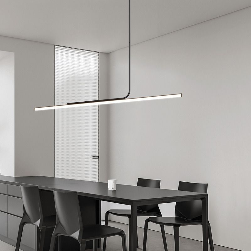 Minimalist Linear Bars with Exposed Bulbs