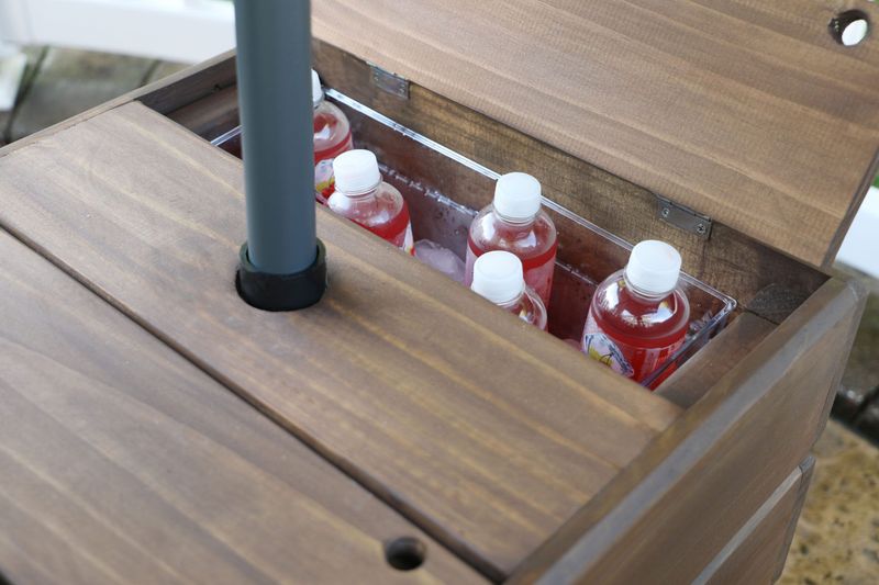 Umbrella Stand Storage With Multi-Purpose Compartments