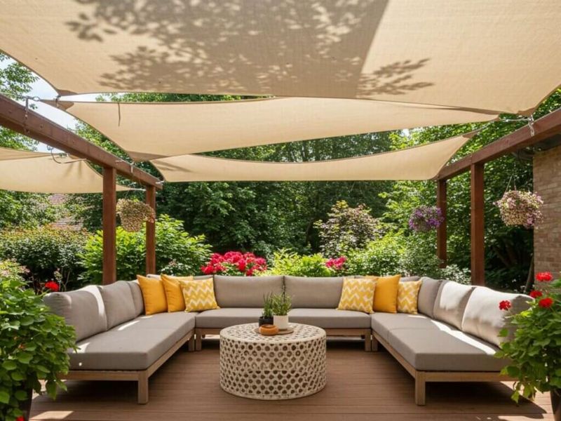 Sail Shade Cloth Modern Minimalism
