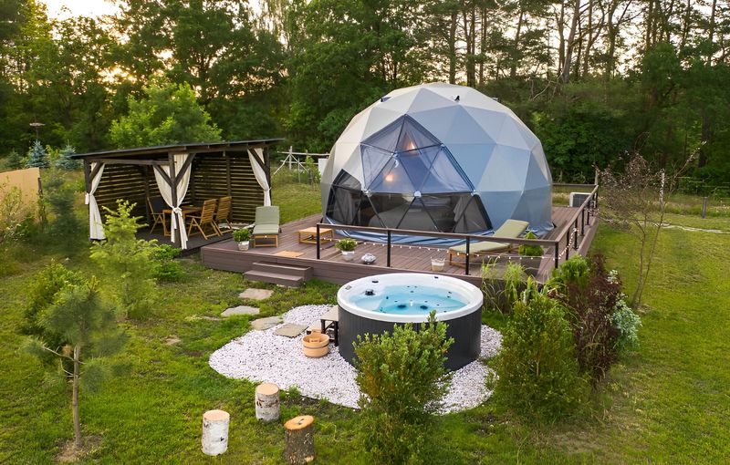 Geodesic Dome BBQ Sanctuary