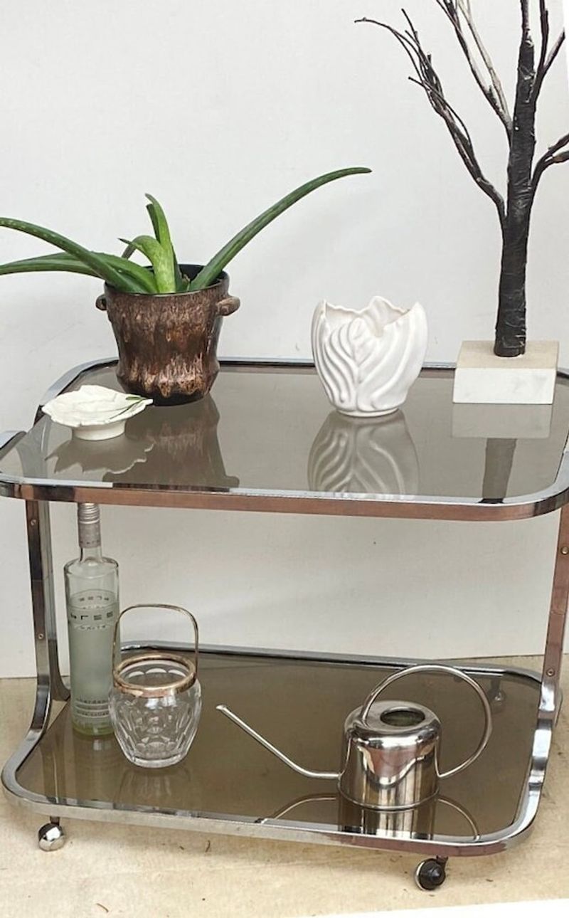 Chrome Bar Carts