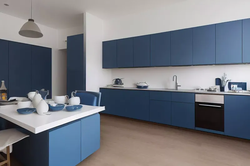 Primary Blue Cabinets