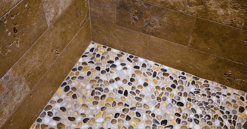 River Rock Shower Floor