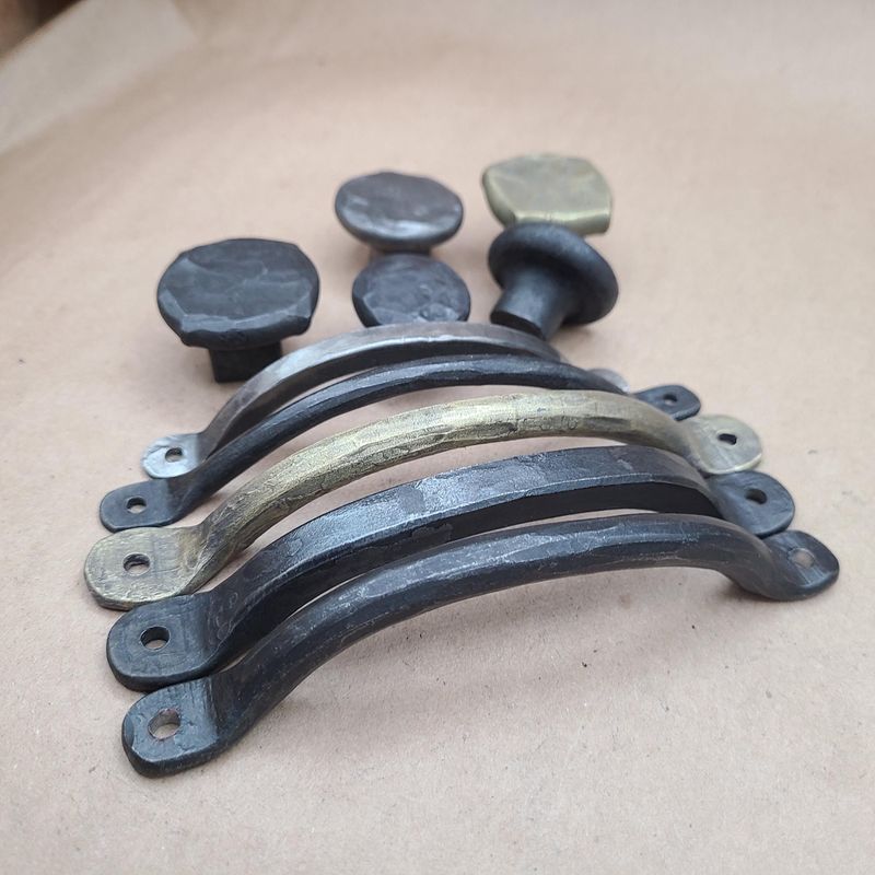 Rustic metal accents and hardware