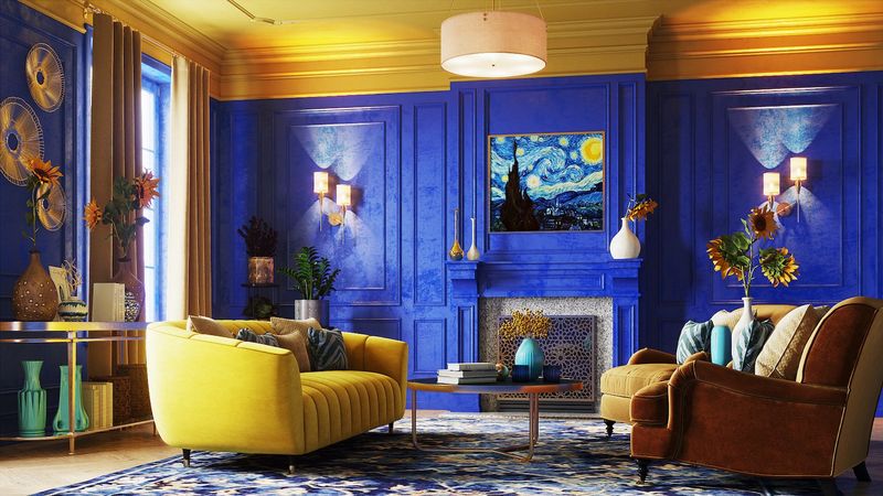 Bright Yellow And Bright Blue