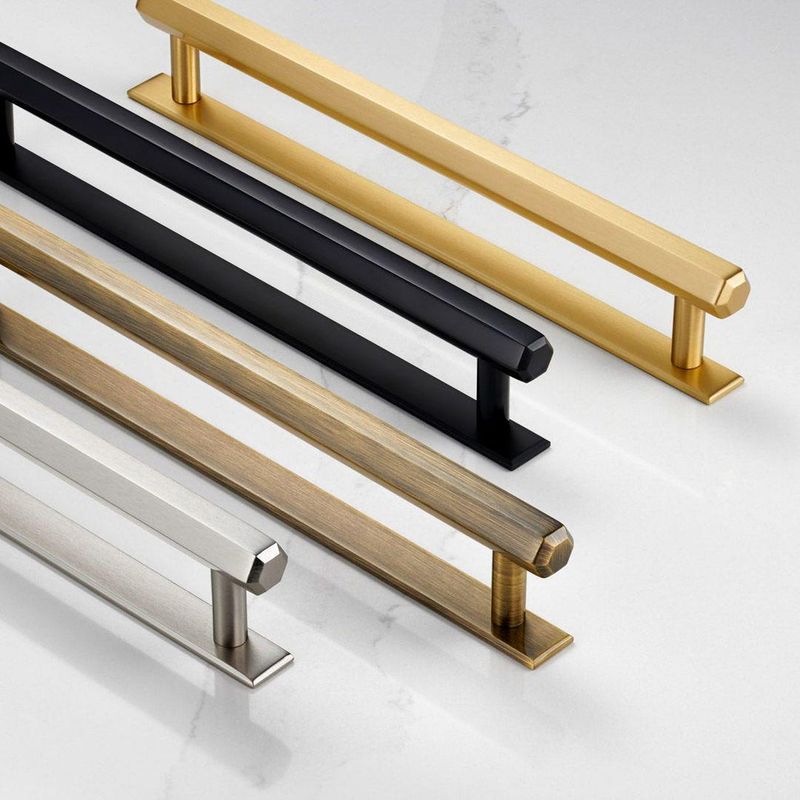 Brass or matte black hardware