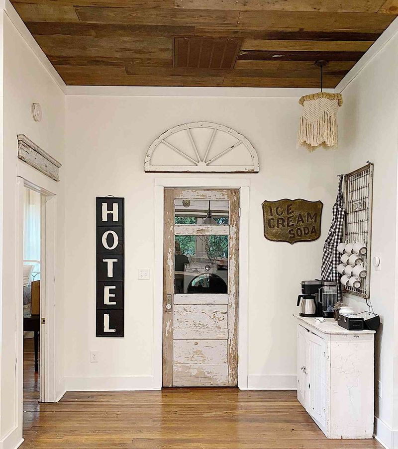 Above interior door frames