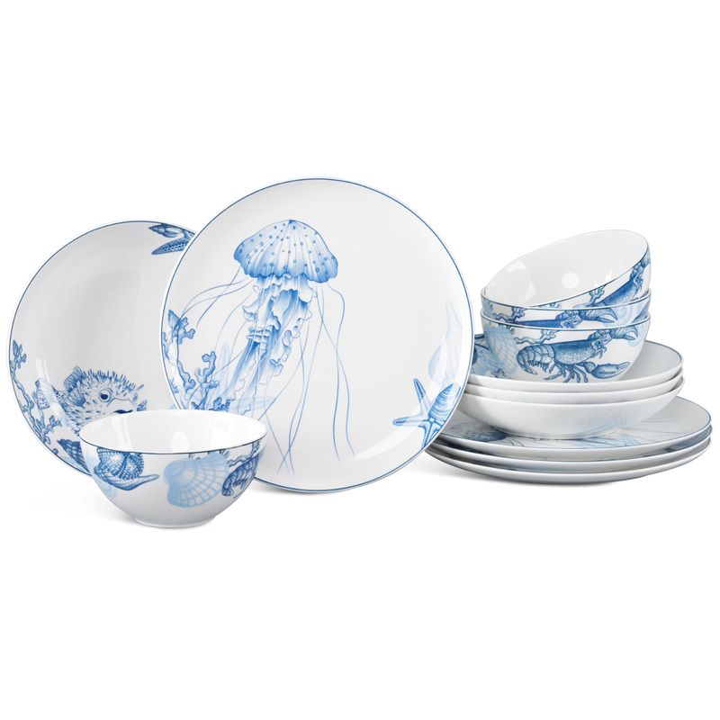 Blue and White Dishware