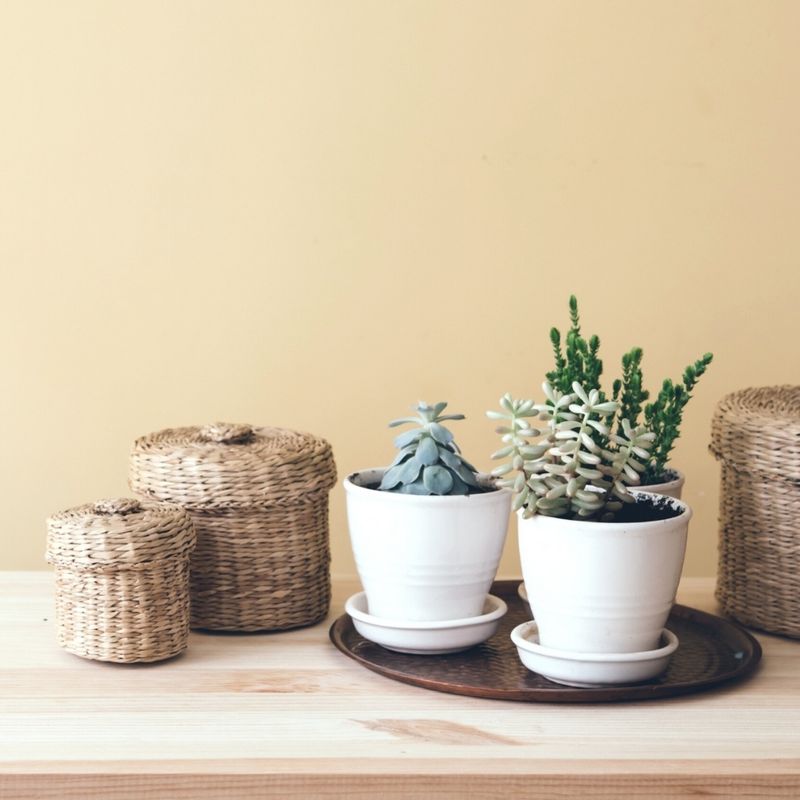 Wicker Basket Set Added for Staging