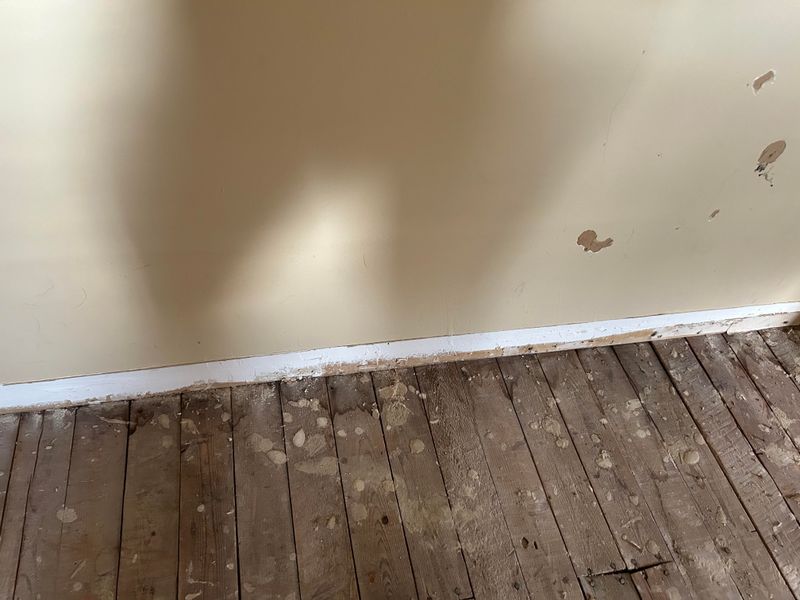 Subfloor Moisture Stains