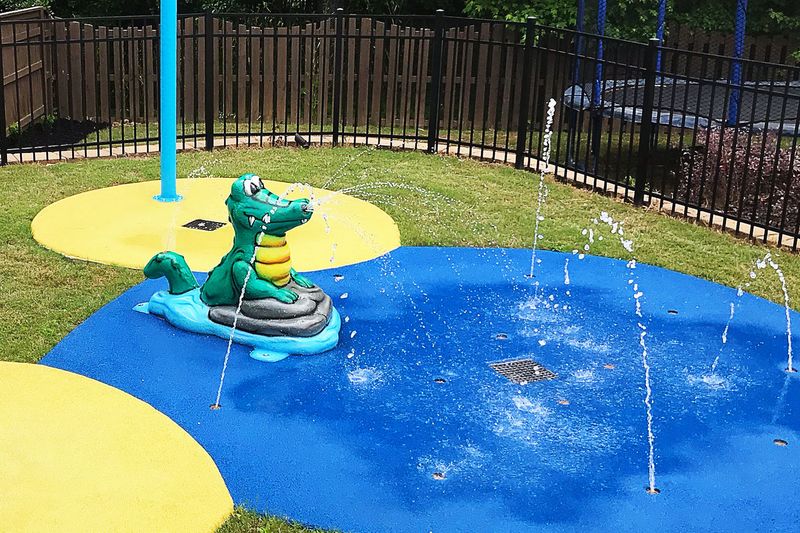 Splash Pad For Hot Days