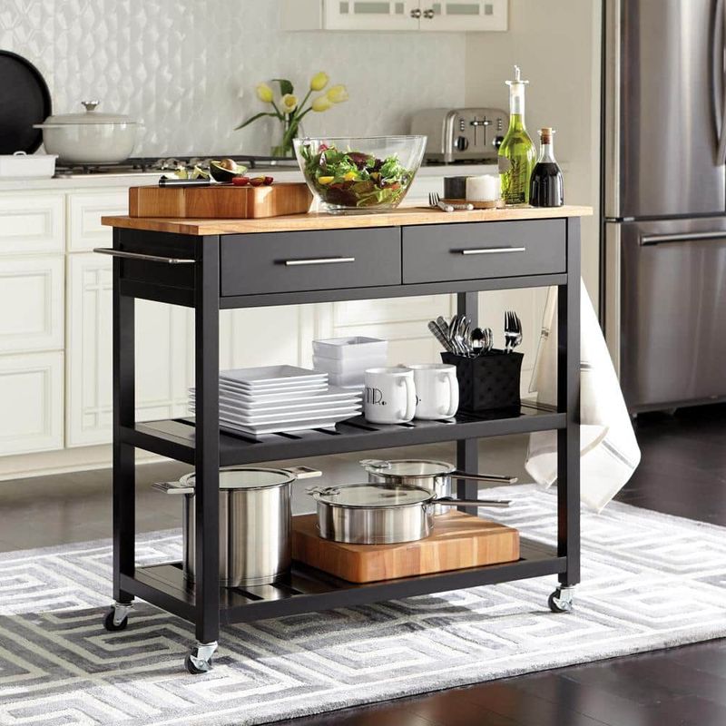 Roll-Away Kitchen Cart