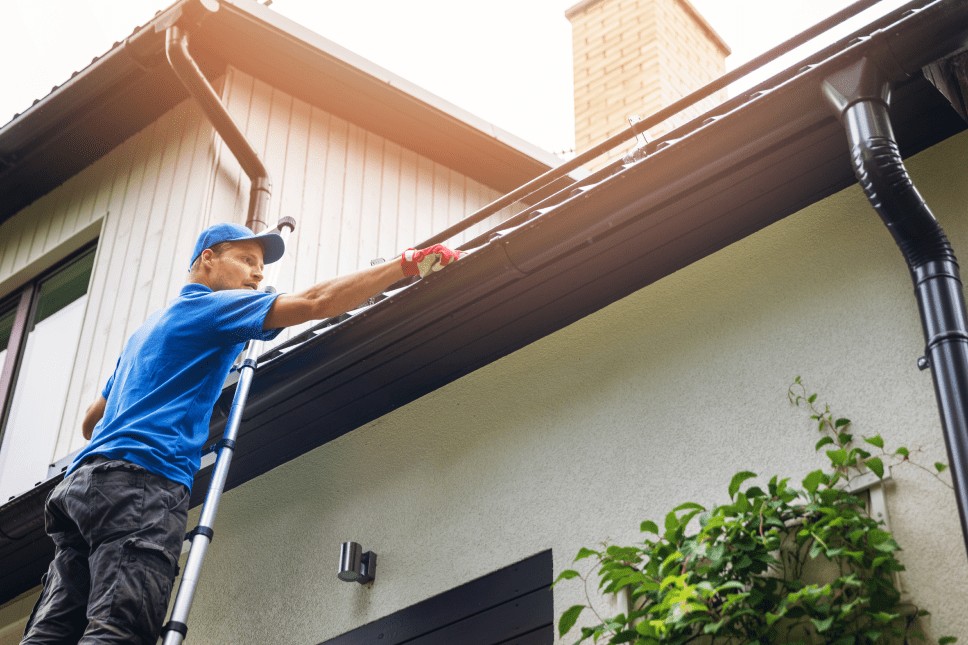 Neglecting gutter and roof inspection