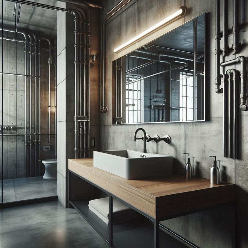 Industrial Exposed Pipe Fixtures