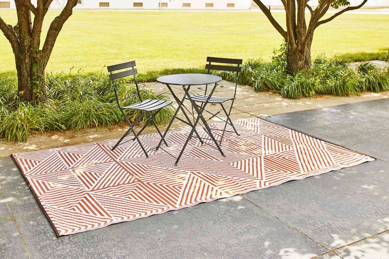 Dated or Faded Plastic Outdoor Rugs