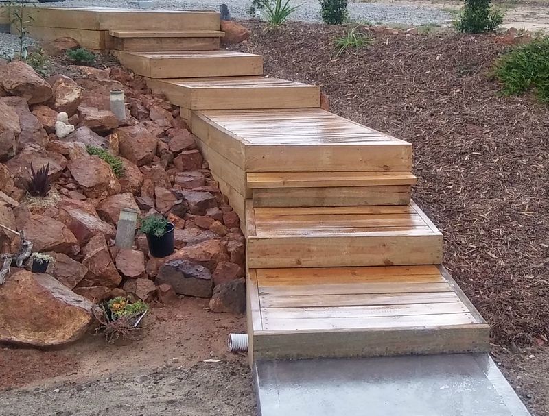 Wooden Pallet Stairs