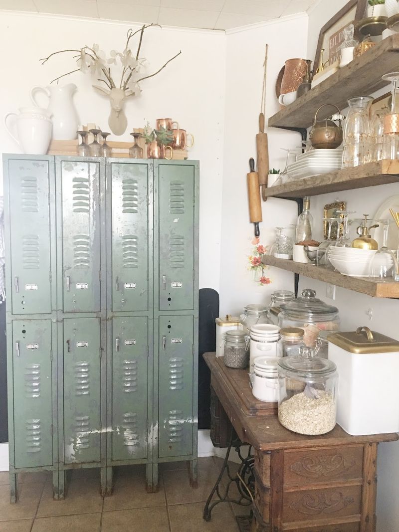 Repurposed Gym Lockers
