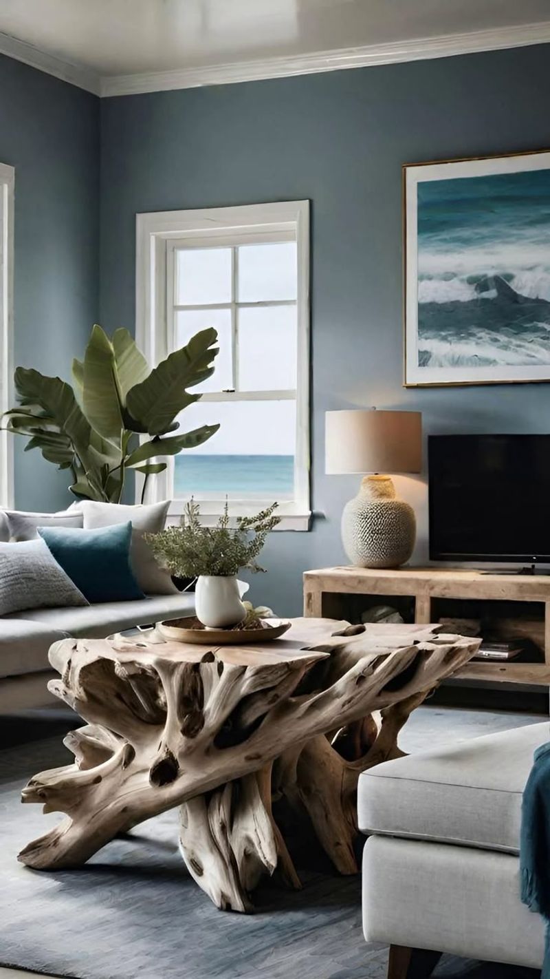 Weathered Teak and Ocean Blue