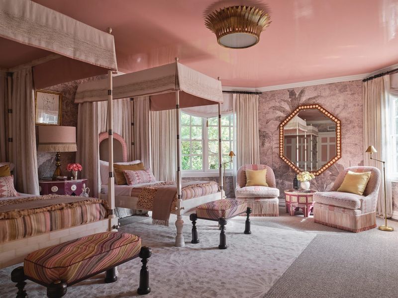 Vintage Salmon and Coral Pink
