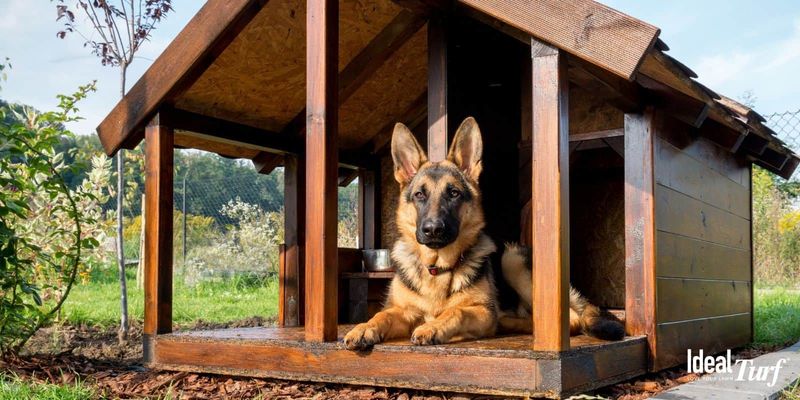 Pet-friendly corner with a mini dog house