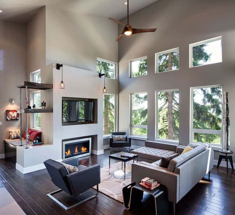 Ground the Space with Darker Floors