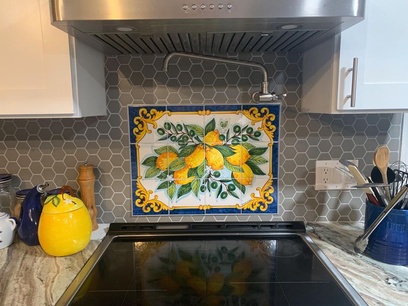 Handpainted Tile Heartbreak