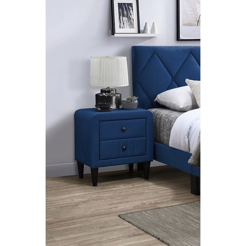 Sapphire-Toned Nightstands
