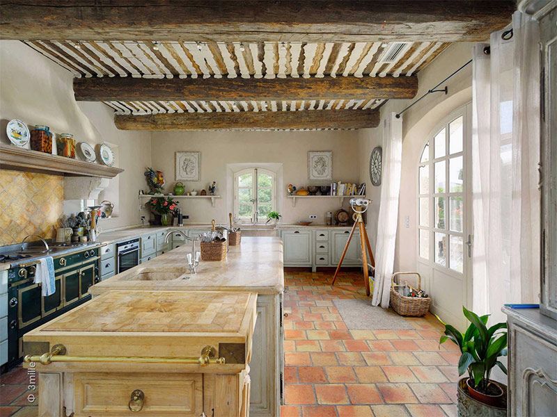 French Provençal Farmhouse Kitchen