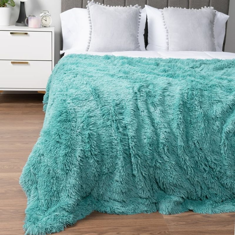 Teal Green Throw Blanket Comfort