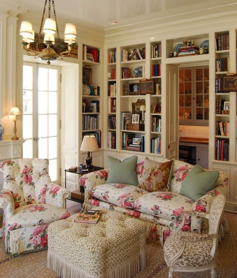 Overstuffed Chintz Armchairs