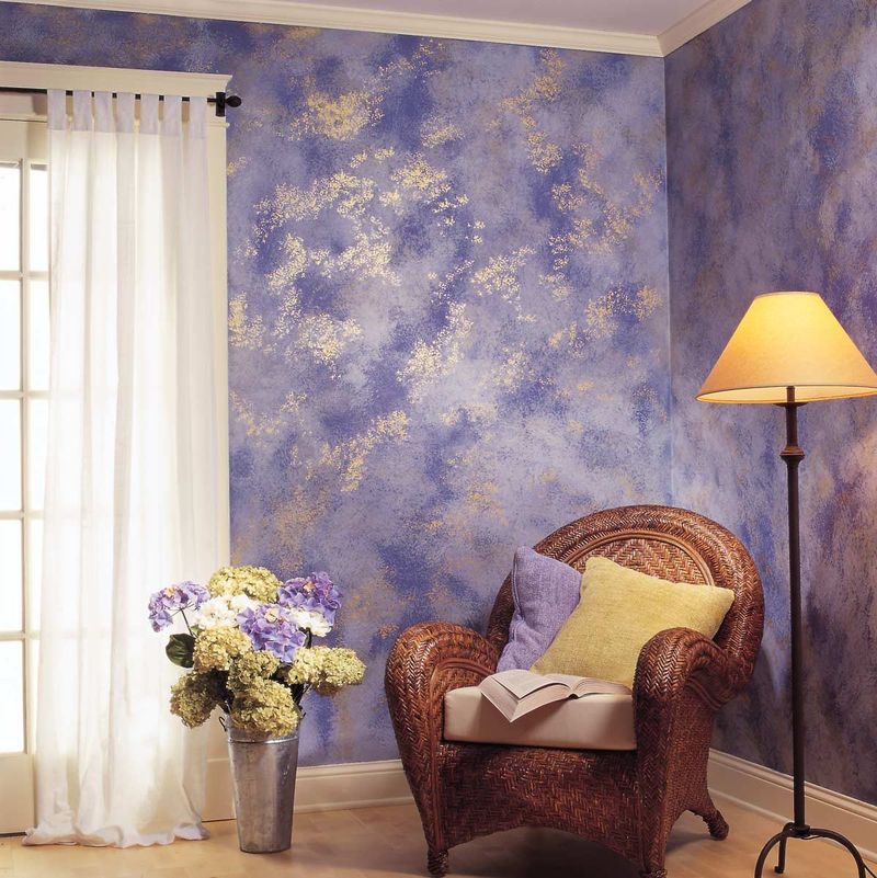 Faux Finish Sponge-Painted Walls