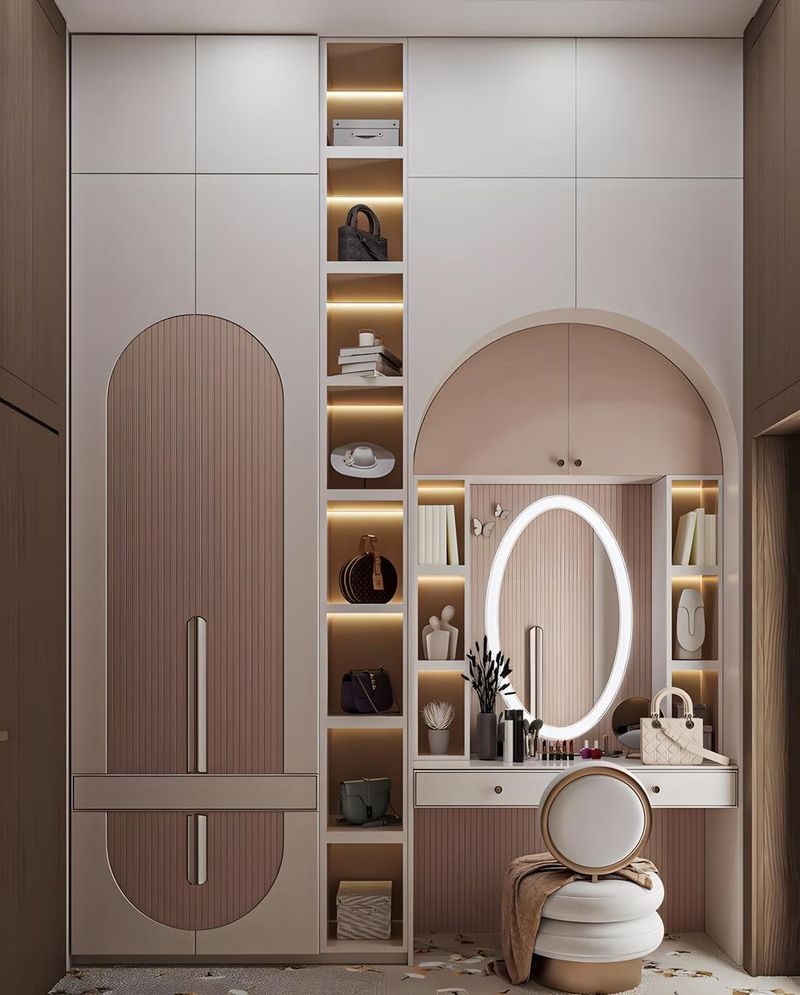 Sophisticated Taupe Dressing Rooms