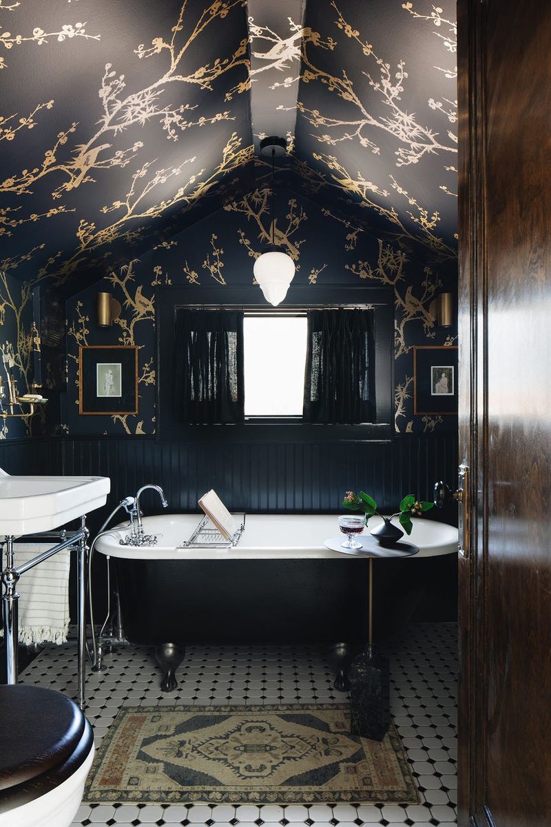 Dramatic Floral Ceiling