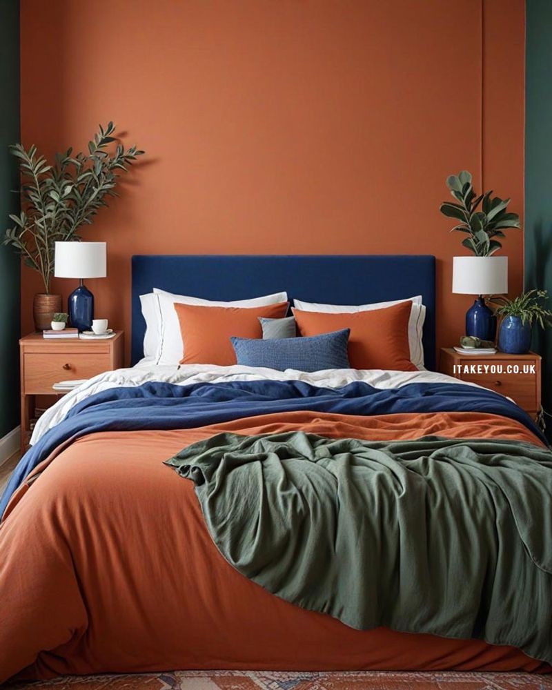 Terracotta And Navy