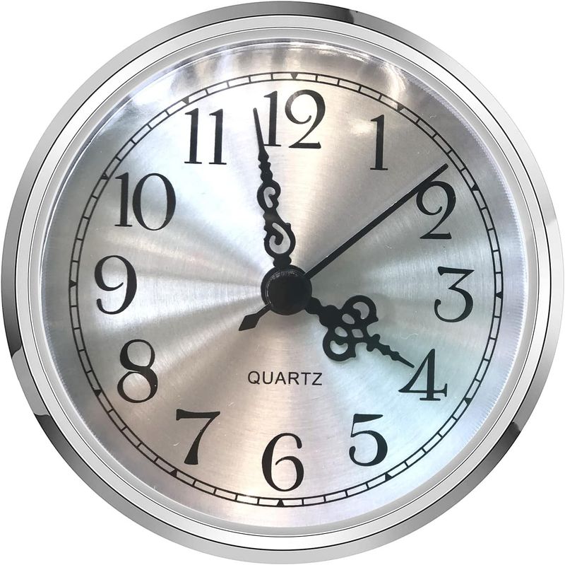 Silver-detailed clocks