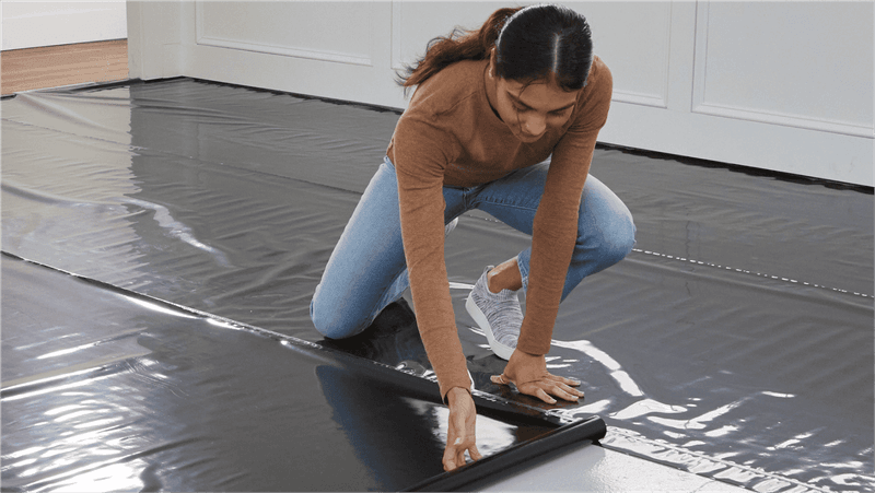 Sound-Dampening Underlayment For Upper Floors
