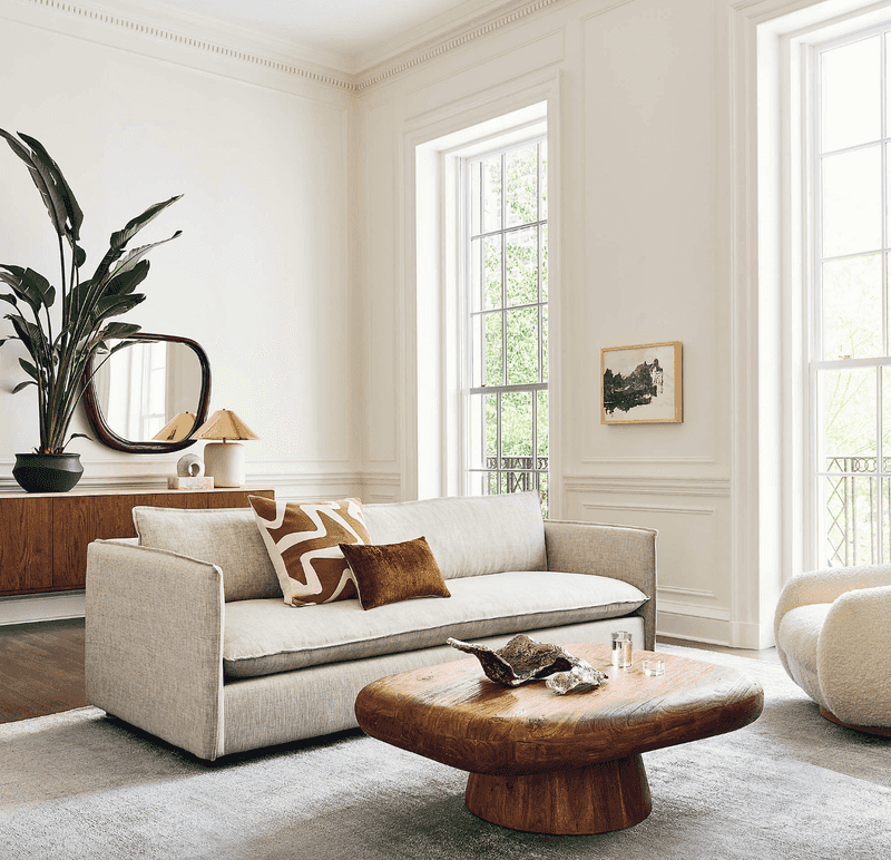 Anthropologie Alexander Performance Linen Sofa