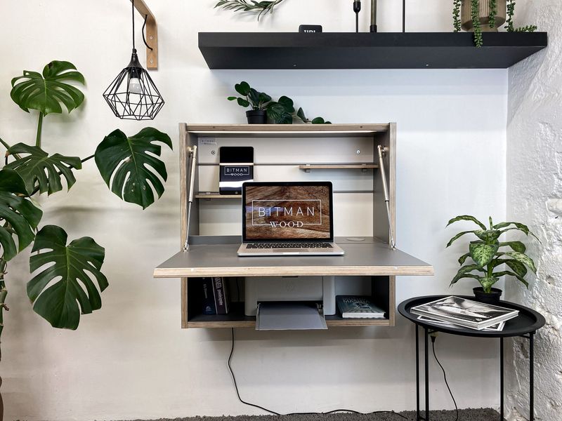 Wall-Mounted Desk