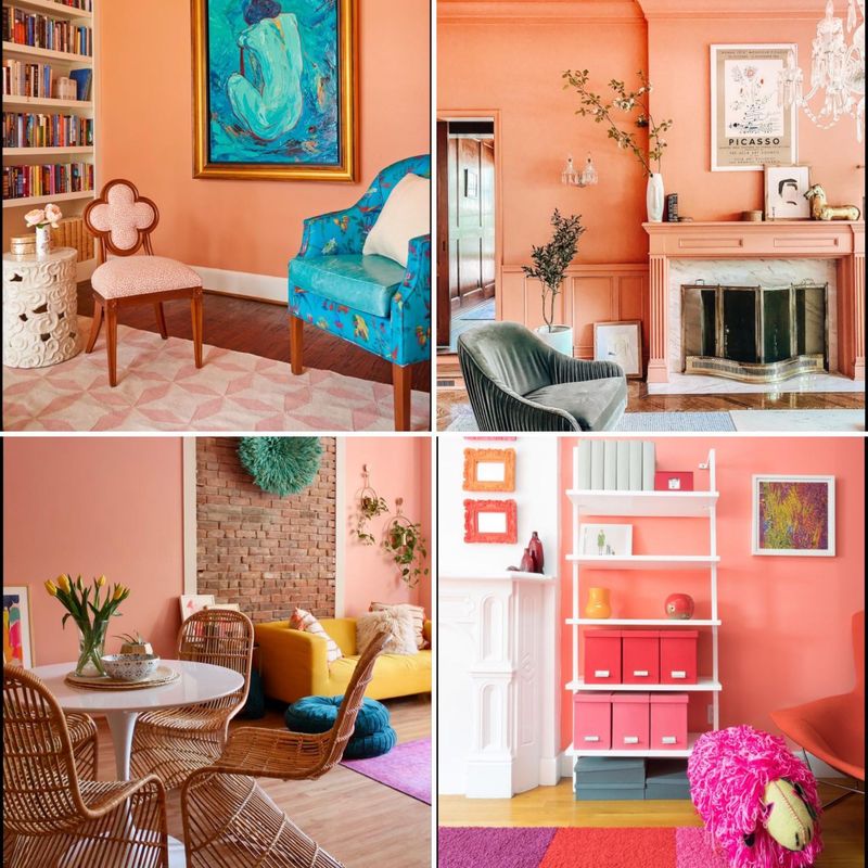 Rust Orange + Neon Blue — Clash of Intensity, Zero Harmony