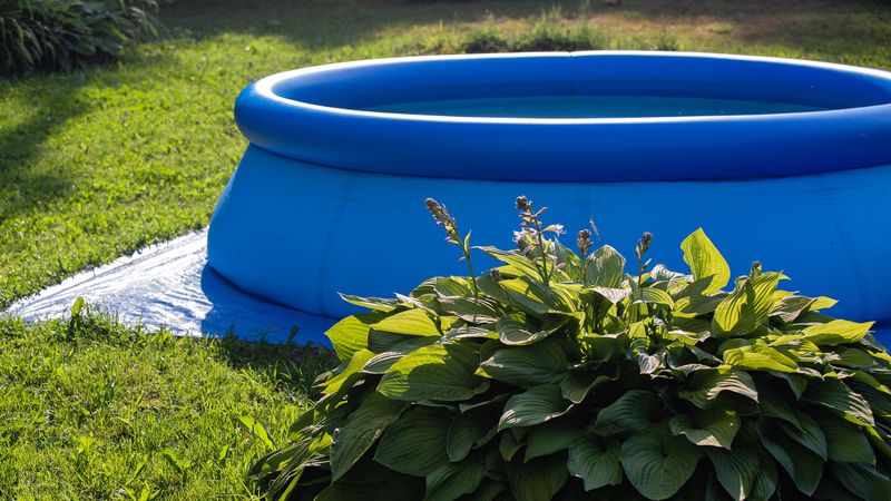 Inflatable Pools as Permanent Features