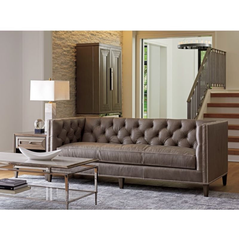 Tuxedo Sofas with Bold Piping
