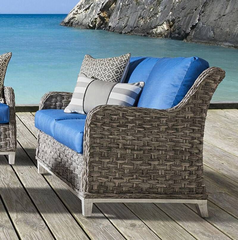 Wicker Patio Loveseat