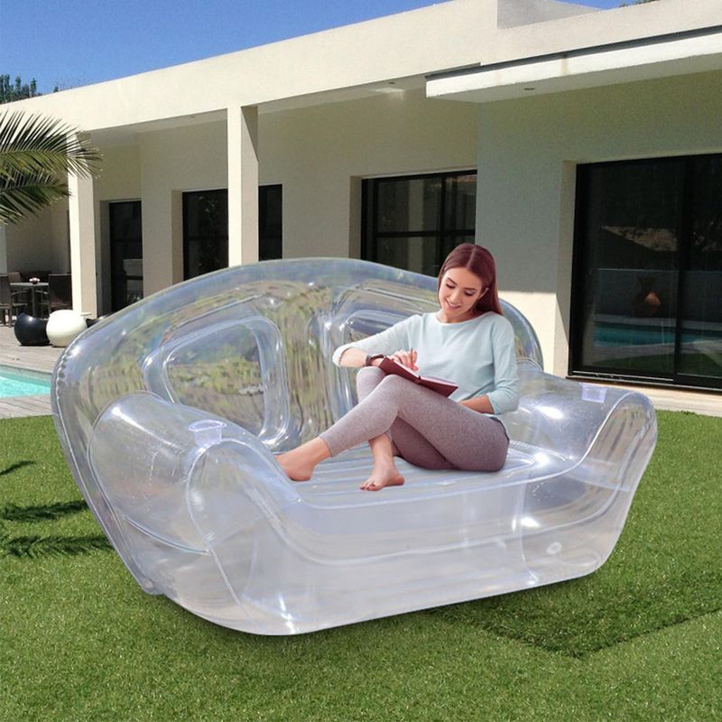 Inflatable plastic couches