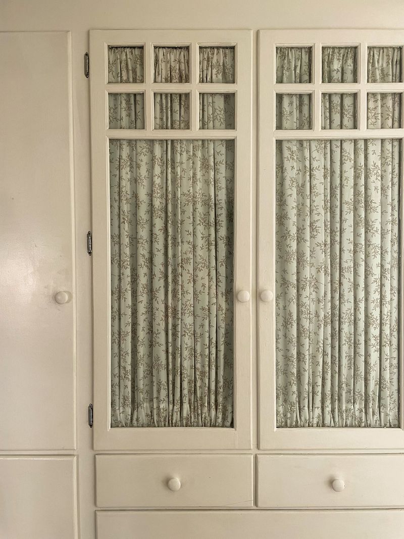 Cabinet Door Inserts with Fabric