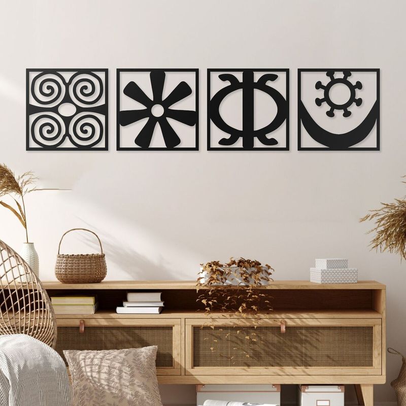 Adinkra Symbol Wall Stencils