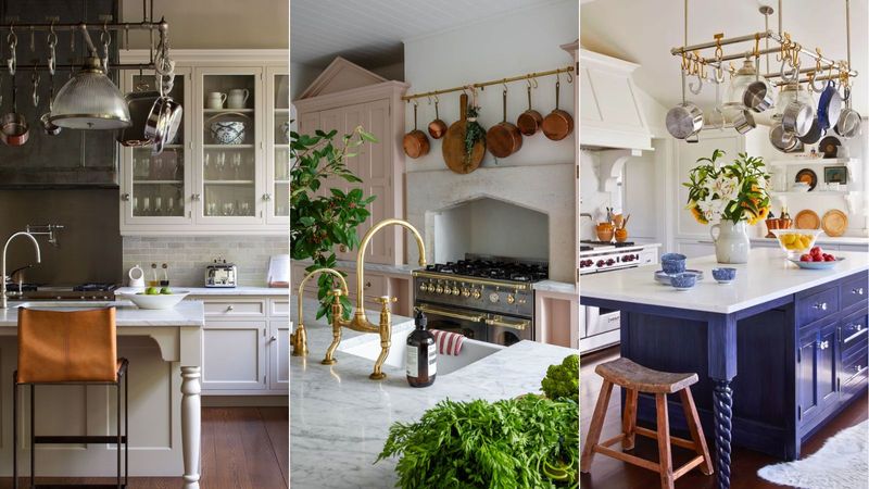 Ceiling-Mounted Pot Racks For Giants Only