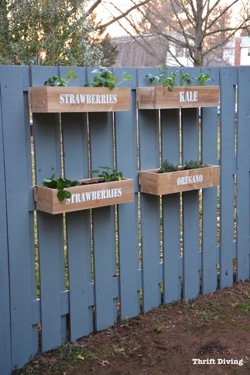 Turn Drawers into Hanging Wall Planters