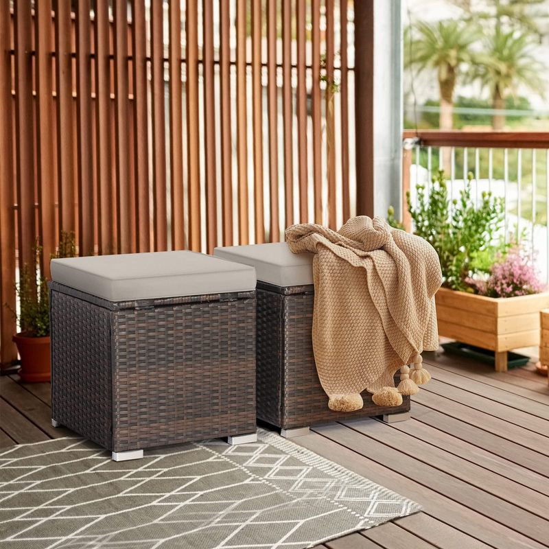 Deck Box Ottomans That Double As Extra Seating