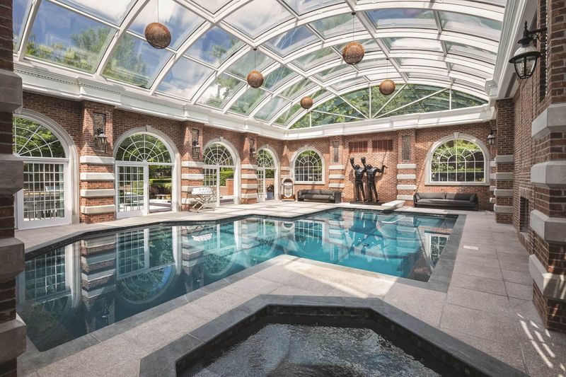 Glass-enclosed Indoor Pool